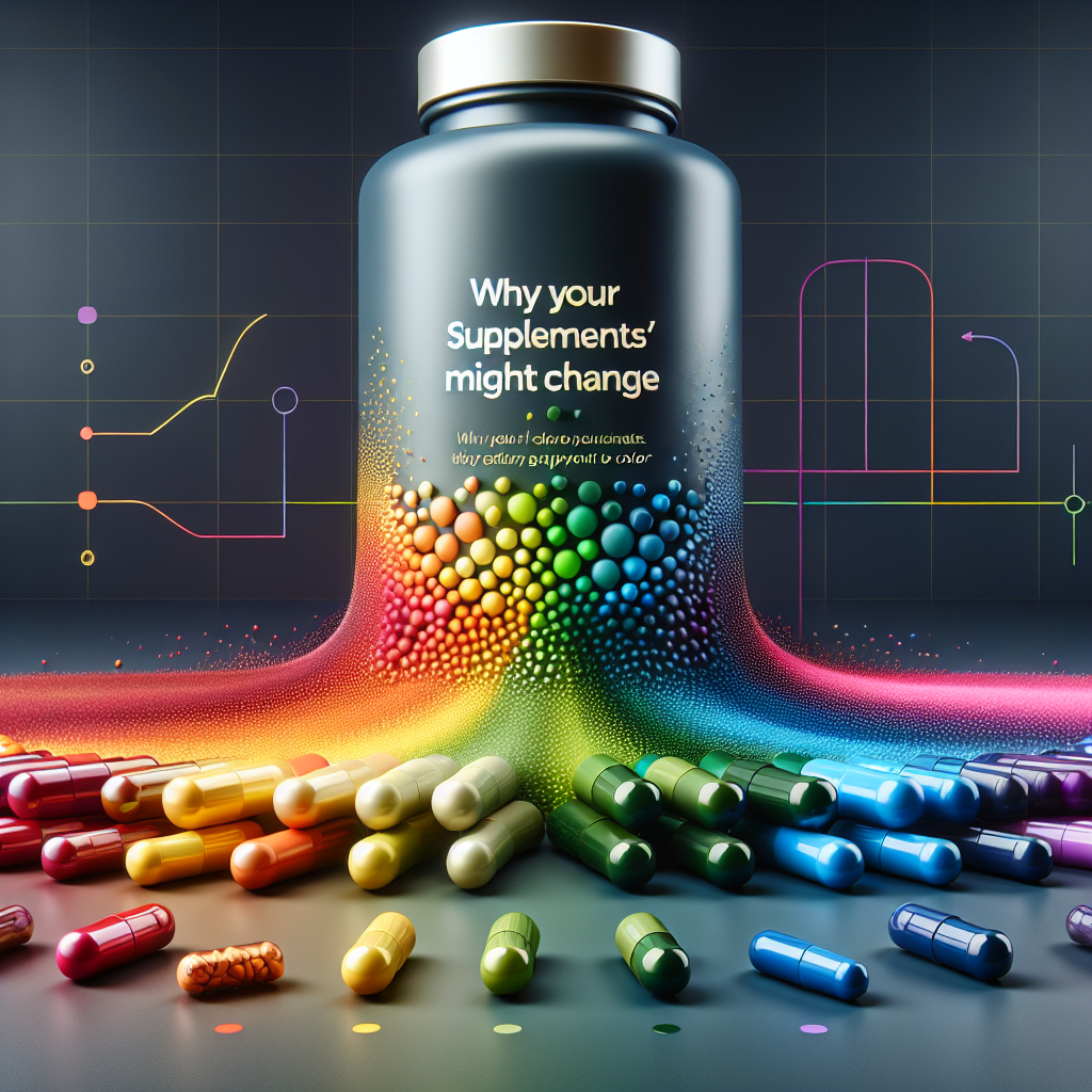 Razones por las que el color de tus suplementos cambia