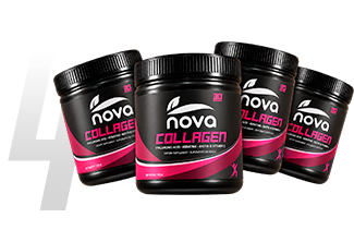 Cuatro envases de Nova Collagen